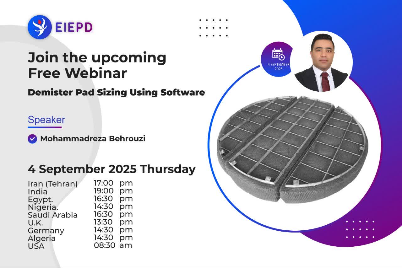 Demister Pad Selection and Sizing